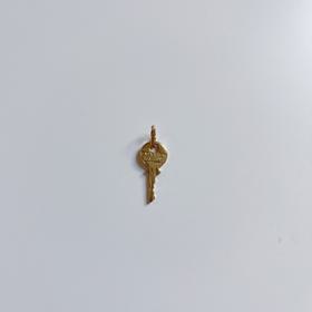 Gold Italian Love Key Pendant