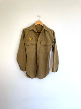 lightweight wool military scout shirt