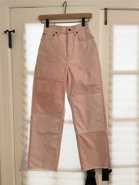 *Rare* Pink Patchwork jeans
