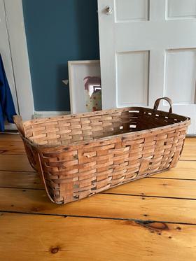vintage wooden basket