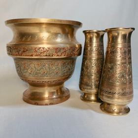 Vintage Brass Vases