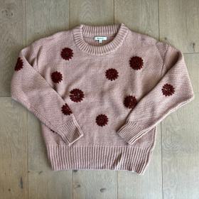 Floral Embroidered Pullover Sweater