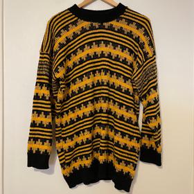 Yellow and Black Knit Sweater