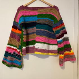 Hand-knit Multicolor Sweater
