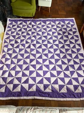 Pink & Purple Pinwheel Patchwork quilt