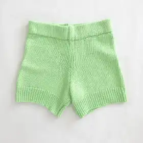 organic cotton knit shorts