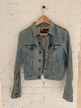 Cropped jean jacket