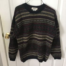 100% Wool Patterned Sweater