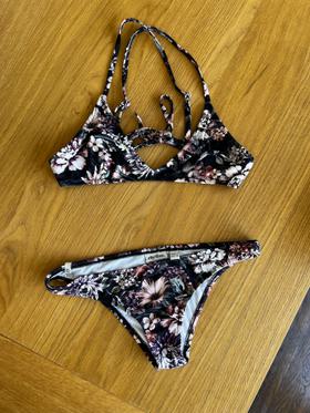 Jolene Black Floral Bikini