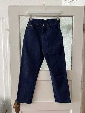 High-Rise Navy Jeans