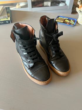 Leather High Top Sneaker
