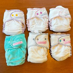 Variety cloth diapers (6)
