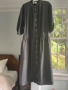 Demi Drop-waist Wool Dress
