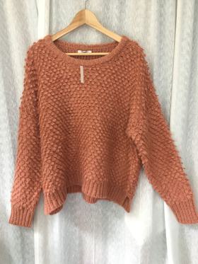 Popstitch Pullover Sweater in Burnished