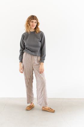 Striped Flannel Easy Pants