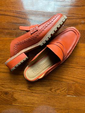 Loafer Mule in Persimmon