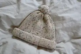 adult wool garter hat