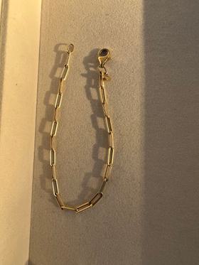 14k Gold Petite Link Chain Bracelet