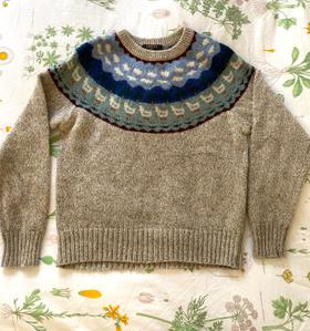 80s Wool Prairie Duck L/S Sweater