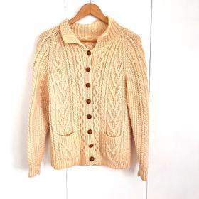Fisherman cable knit cardigan