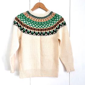Handknit nordic sweater