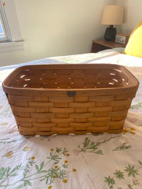 Handmade New England Wood Storage Basket