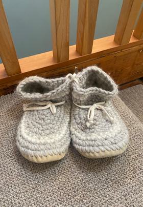 Sheepskin Leather and Wool Slippers