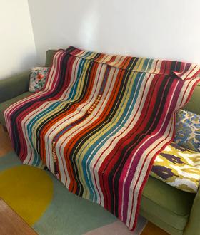 South American Wool Rug Blanket Textile