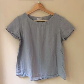Linen Fitted Tee