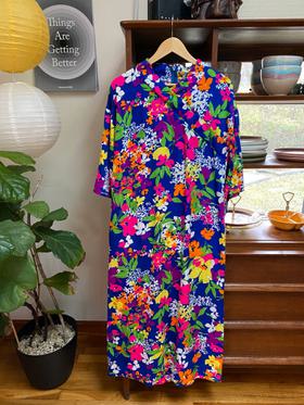 1960's psychedelic maxi dress