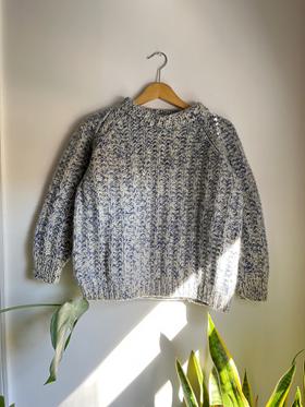 Handknit chunky sweater