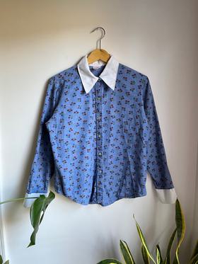 70’s chambray blouse