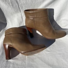 Stacked Heel Ankle Boots