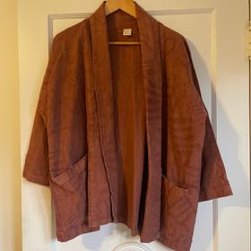 Rust big pocket robe