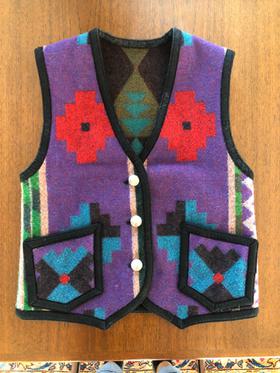 Vintage Reversible Wool Vest