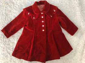 1940s vintage red velvet coat