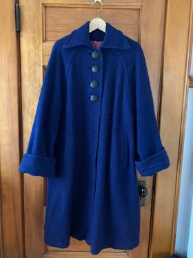 40/50s blue swing coat