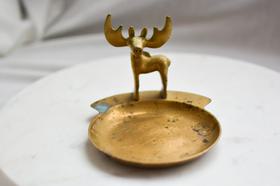 vintage brass moose