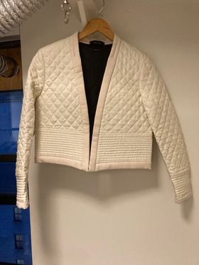 Silk Quilted Cropped Jacket