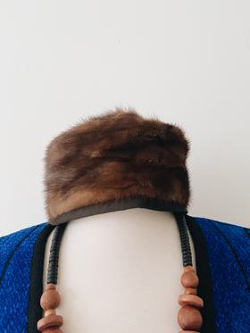 Vintage Fur Pillbox Hat