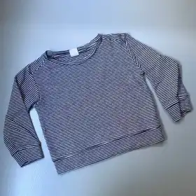 Organic Cotton Striped Sweatshirt