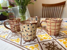 Handmade Ceramic Painted Cups