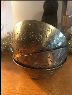 Brass Etched Bowls