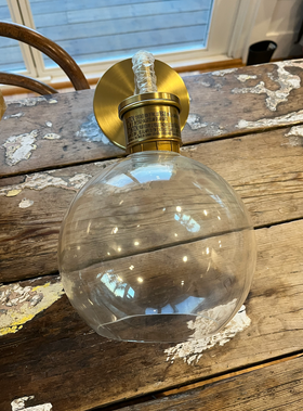 Sculptural Glass Mini Globe Sconce