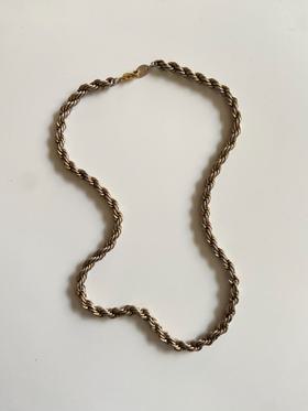 Gold plated rope chain
