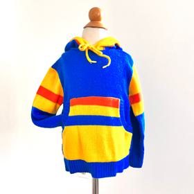 Knit hooded jumper