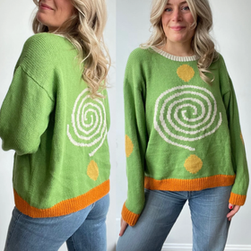 Spiral Knit Sweater