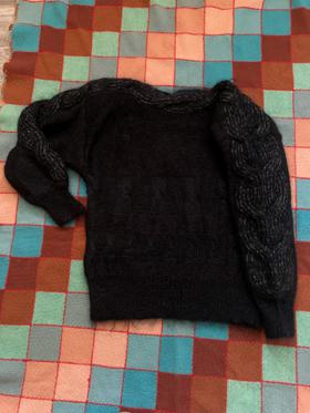 Braid Sleeved Sweater