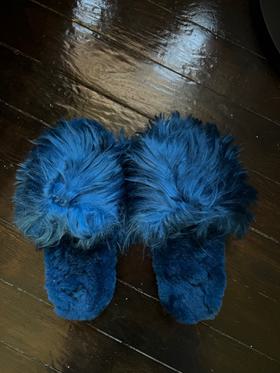 Suri alpaca slippers