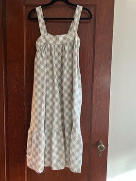 Addy Dress in chambray gingham